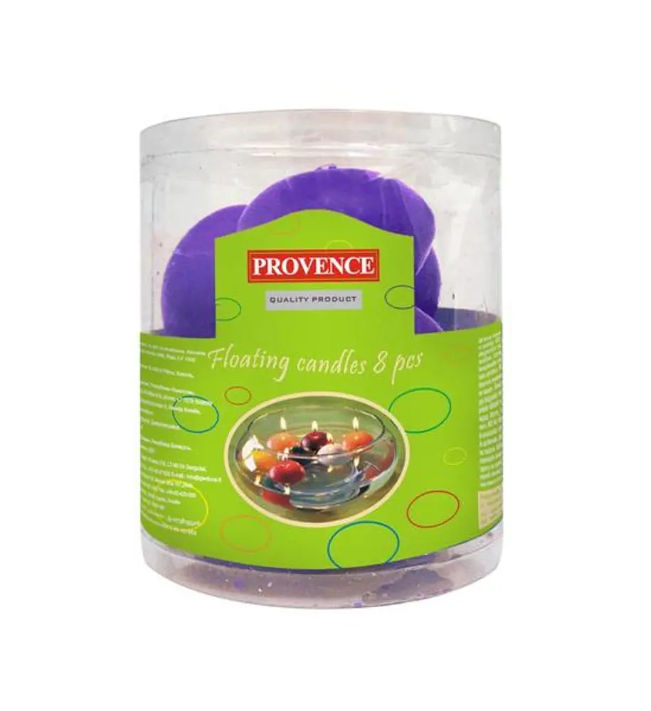 Provence SVÍČKA PLOVOUCÍ 8ks - FIALOVÁ_hamashop