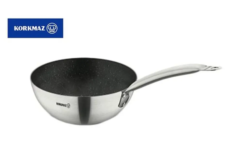pánev d28cm WOK, GASTRO, nepř.povrch, v.8,3cm, NR