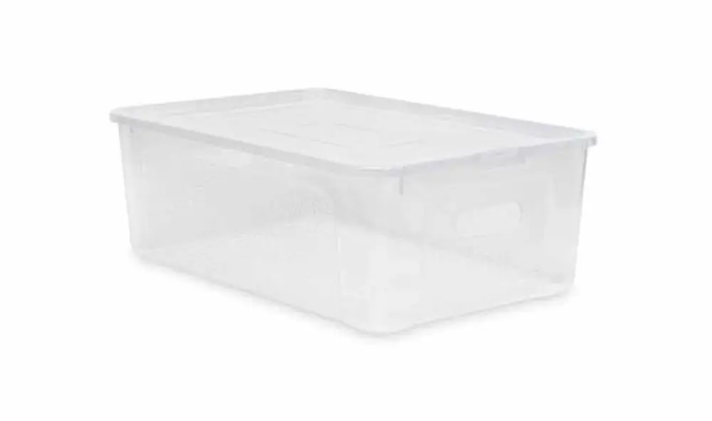 box 7,0l+víko, otvory, 34x20x10cm, transp. RASTR, MULTIBOX, plast