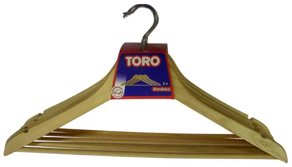TORO Ramínko na šaty set 6 ks, 44,5 x 23 x 1 cm_hamashop