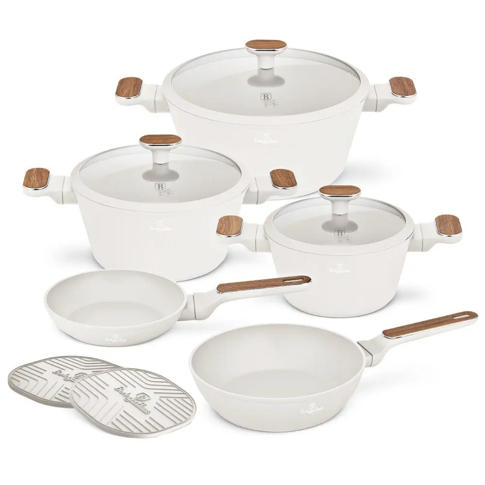 BERLINGERHAUS Sada nádobí s titanovým povrchem 10 ks Sahara Nordic Collection BH-8324