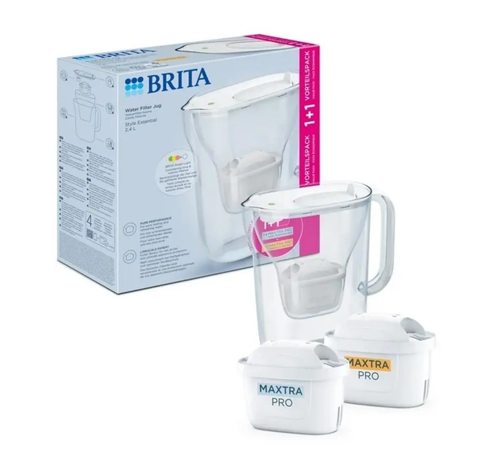 konvice BRITA 2,4l Style Essential bílá+2ks filtrů (PO+PL)