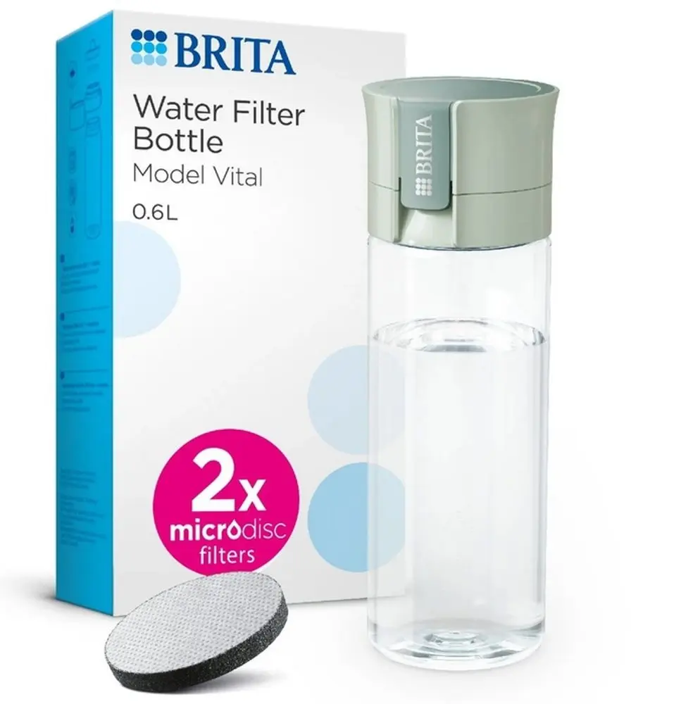 láhev BRITA 0,6l Fill&Go Vital, zelená filtrační+2x Micro Disc
