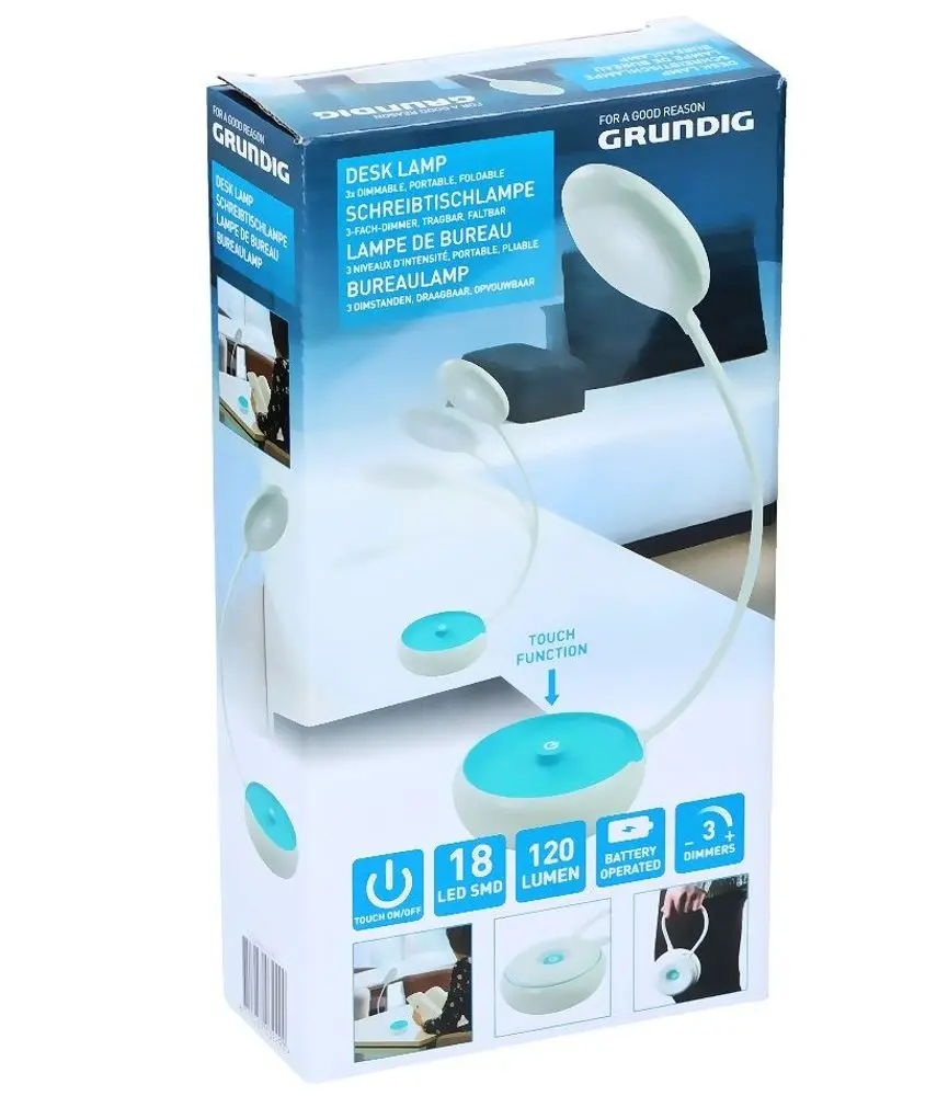 GRUNDIG Lampička na čtení přenosná fialová ED-203229fial