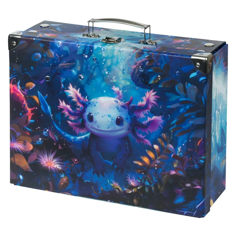 BAAGL Skládací školní kufřík Axolotl s kováním
