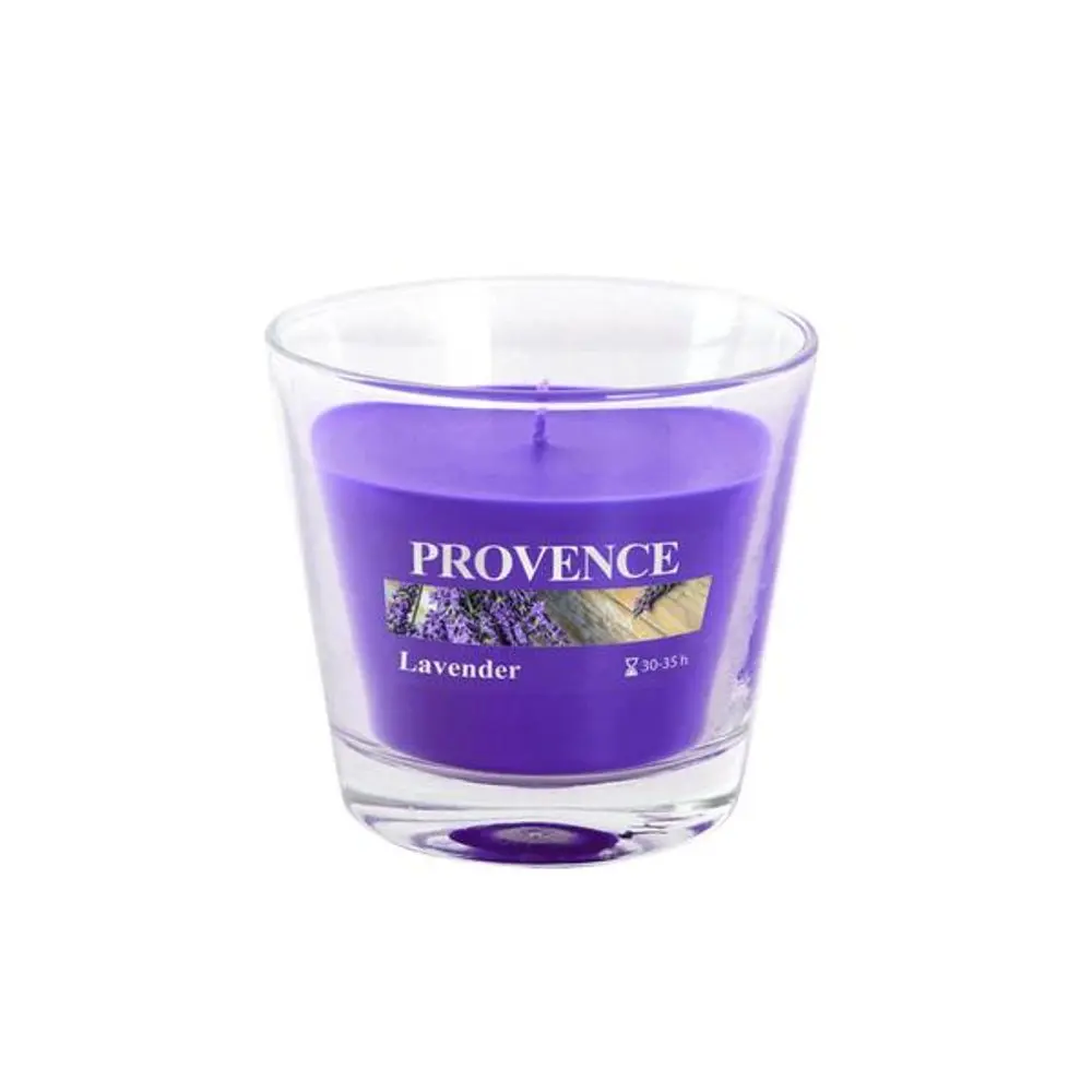 Provence SVÍČKA VE SKLE 140G, LEVANDULE_hamashop