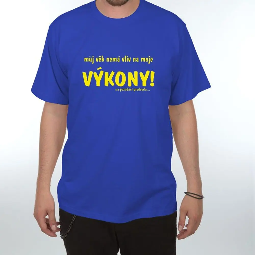 Můj věk nemá vliv na... - XL královsky modrá