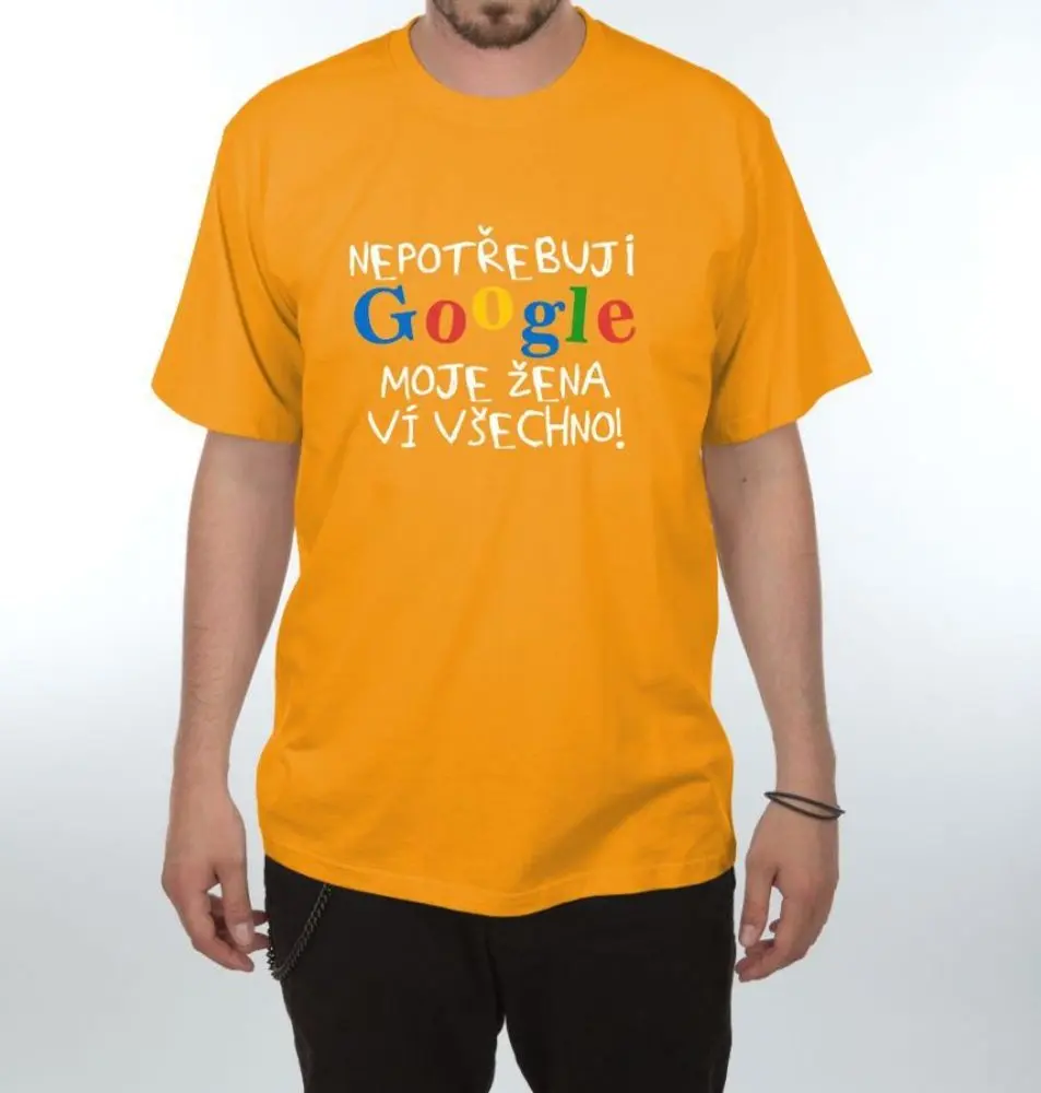 Tričko - Google - XXL oranžová