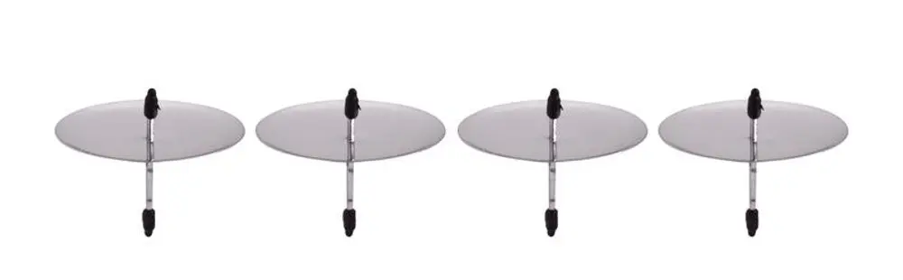 TORO DRŽÁK SVÍČKY DO ADVENTNÍCH VĚNCŮ 4KS,STŘÍBRNÁ, 6CM_hamashop