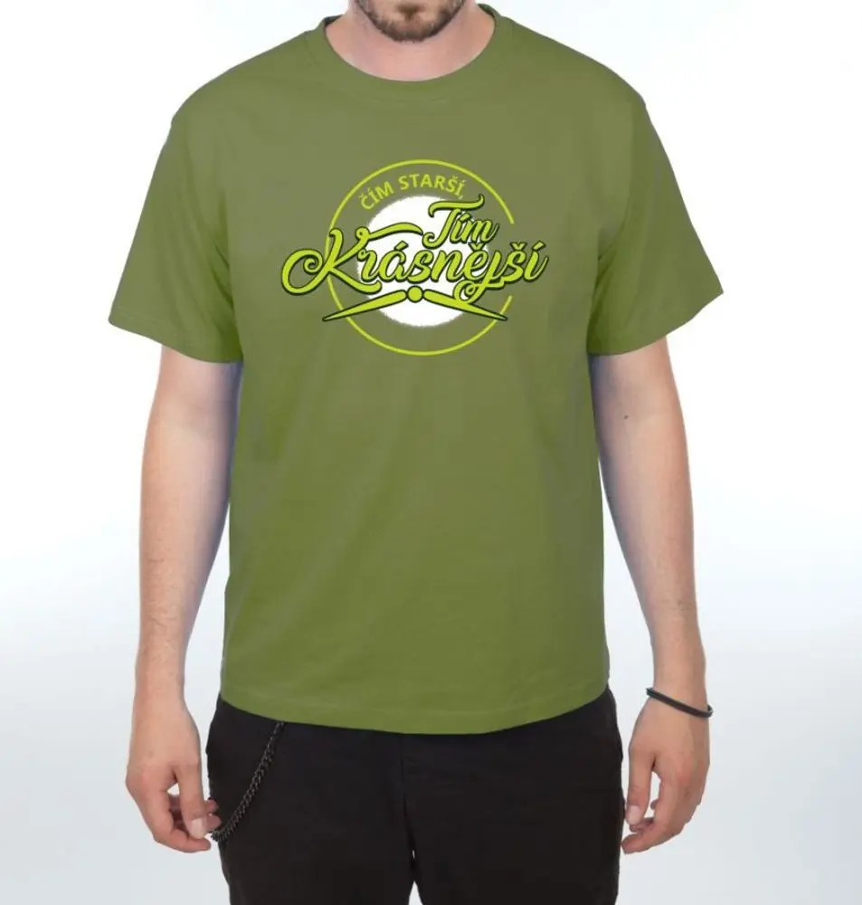 Tričko - Čím starší - S olive