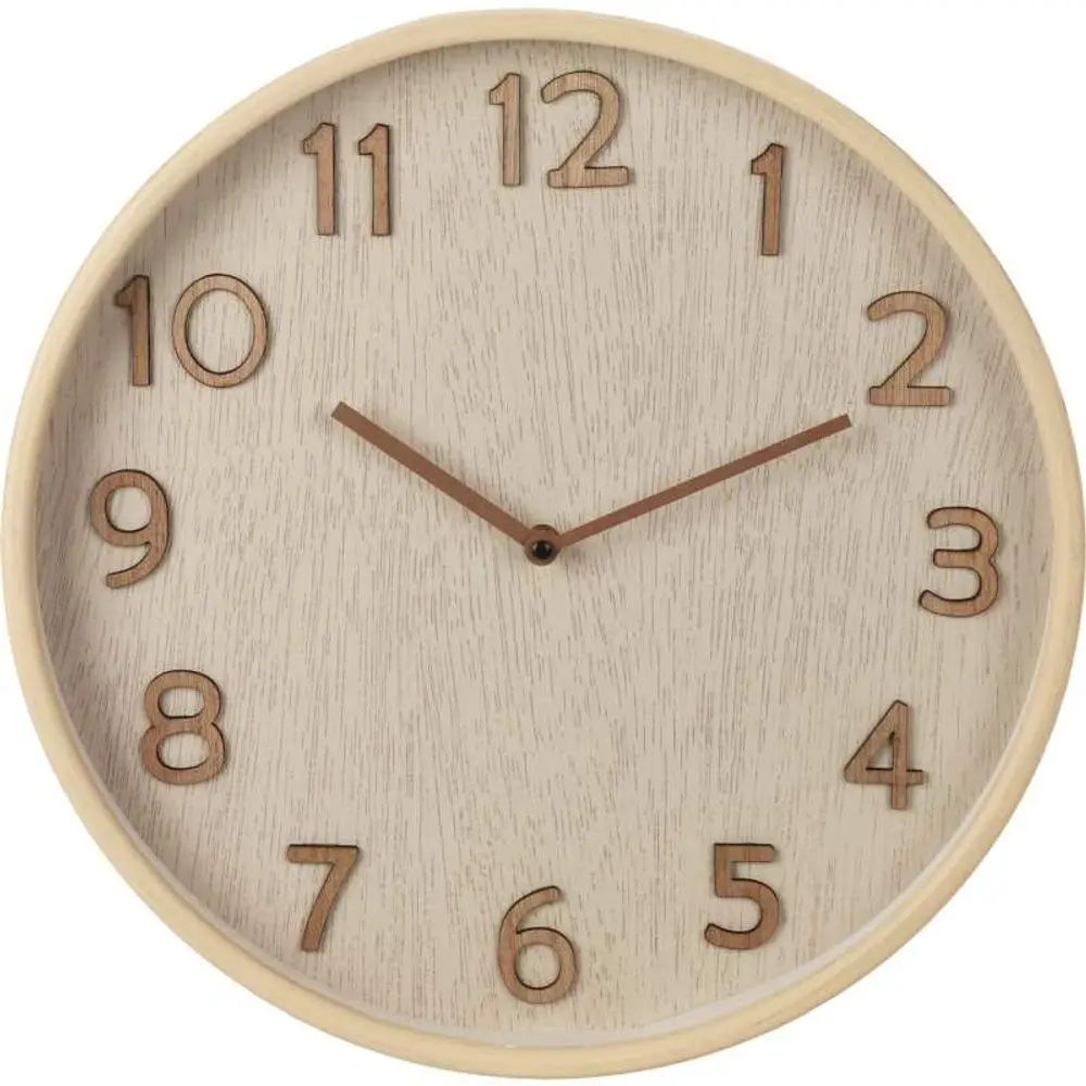 Nástěnné hodiny béžovošedé, 38 cm