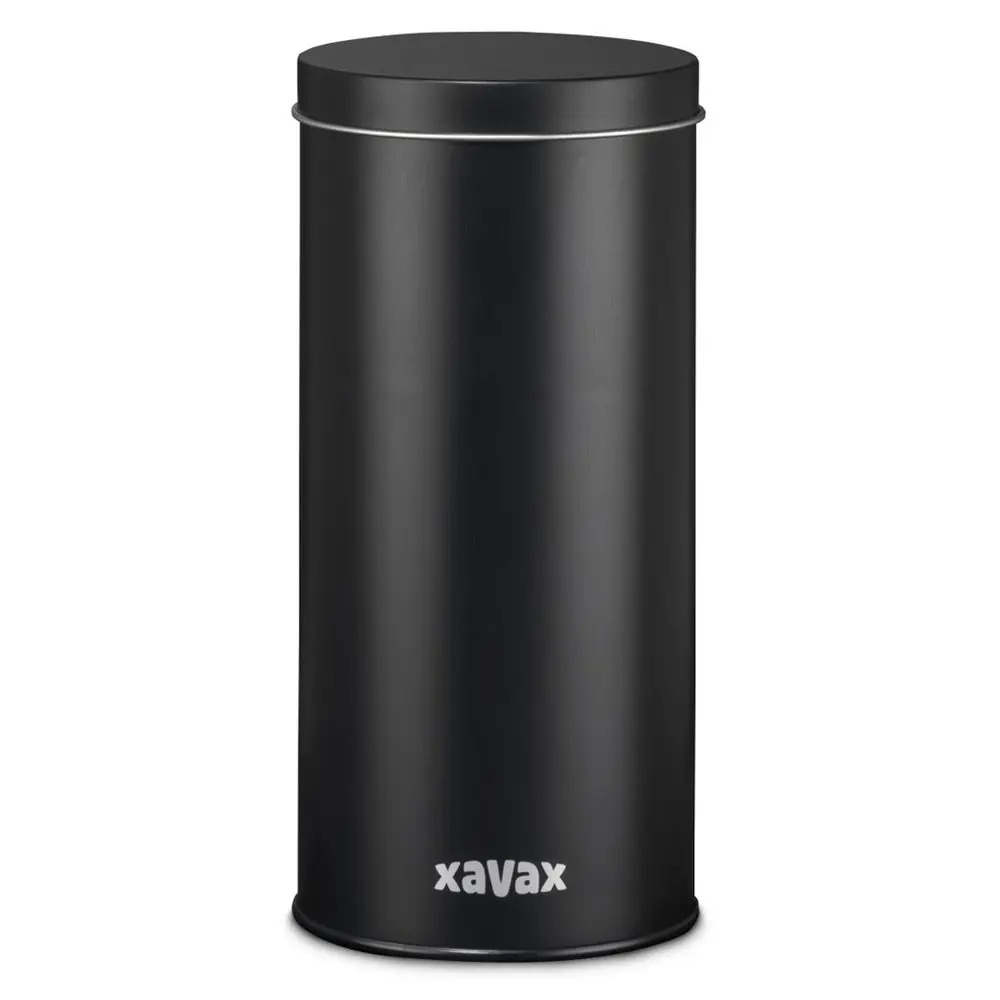 Dóza XAVAX Barista na kávové/ čajové kapsle a jiné, kovová, matná černá