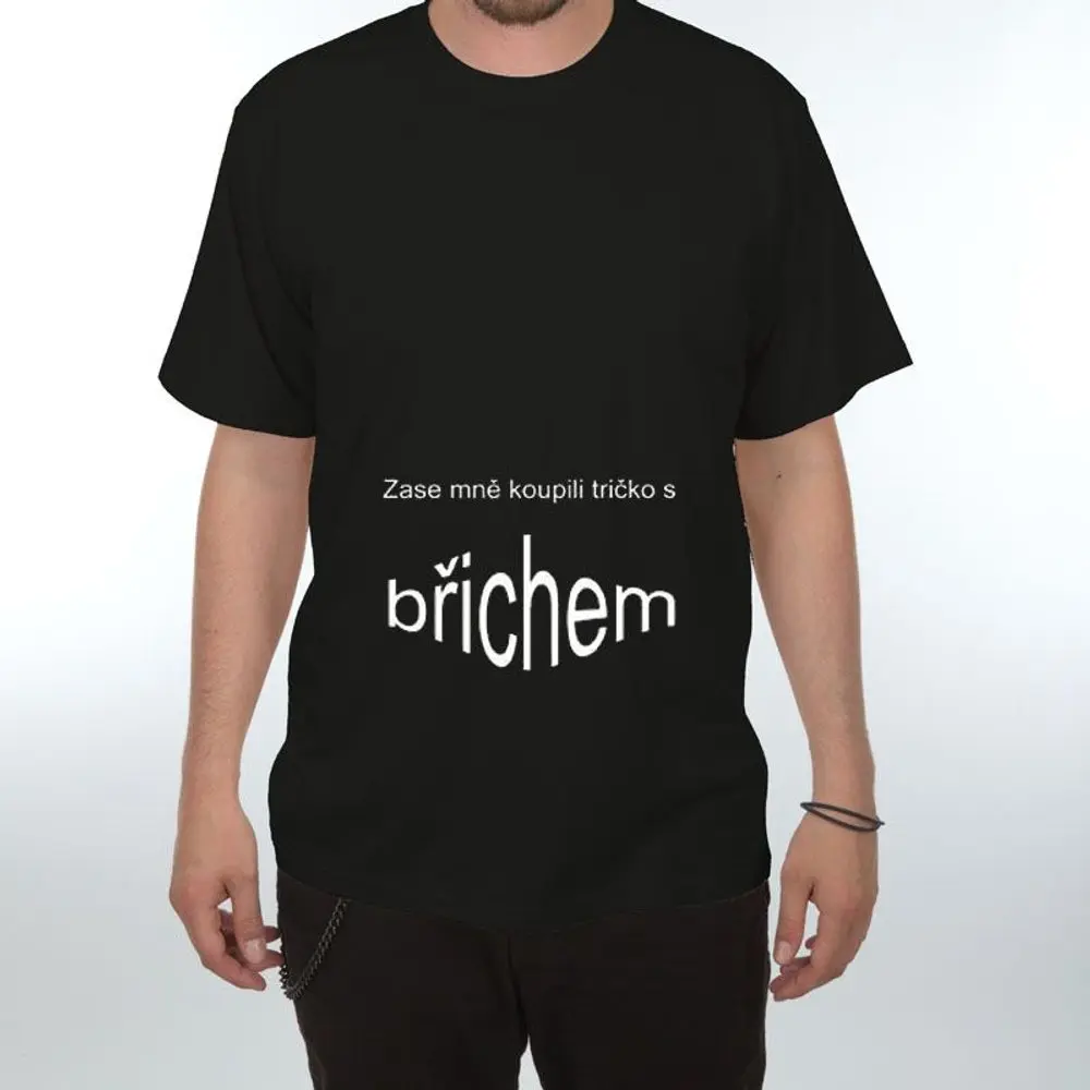 Zase mně koupili tričko s břichem - XL černá
