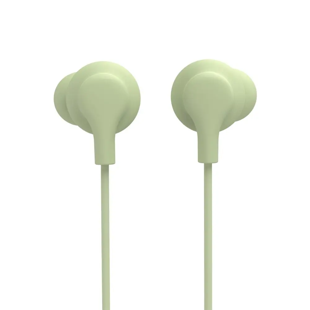 Hama USB-C sluchátka s mikrofonem Curly, špunty, zelená