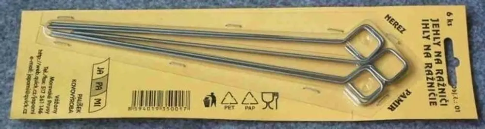 jehla 19cm, 6ks, ražniči EAN, NR