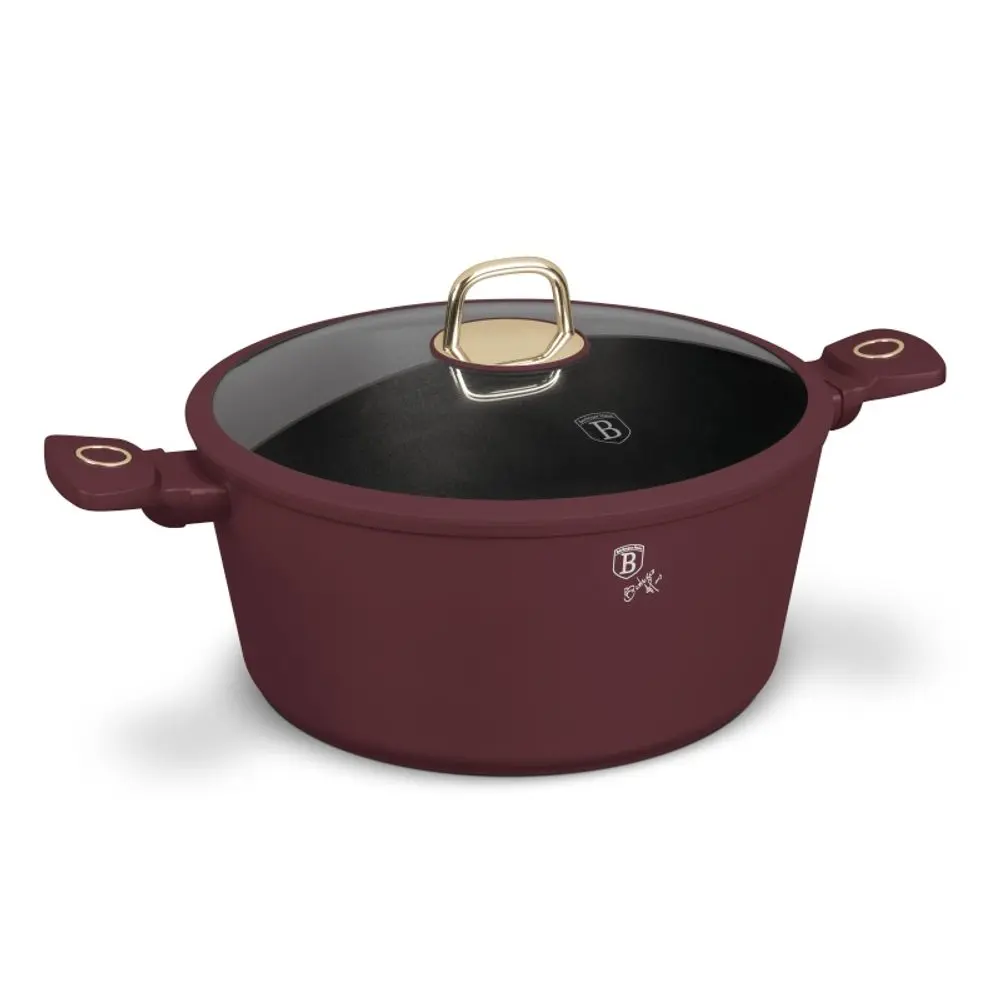 BERLINGERHAUS Kastrol s titanovým povrchem a poklicí 30 cm Leonardo Collection BH-8043