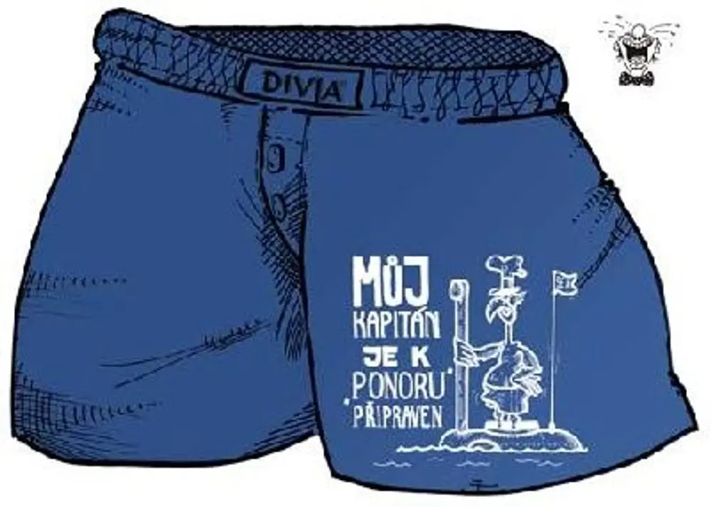 Trenýrky - Kapitán černé - XL černá