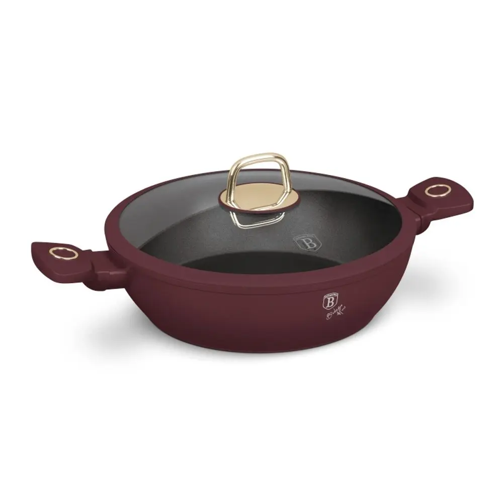 BERLINGERHAUS Kastrol s titanovým povrchem a poklicí 28 cm Leonardo Collection BH-8038
