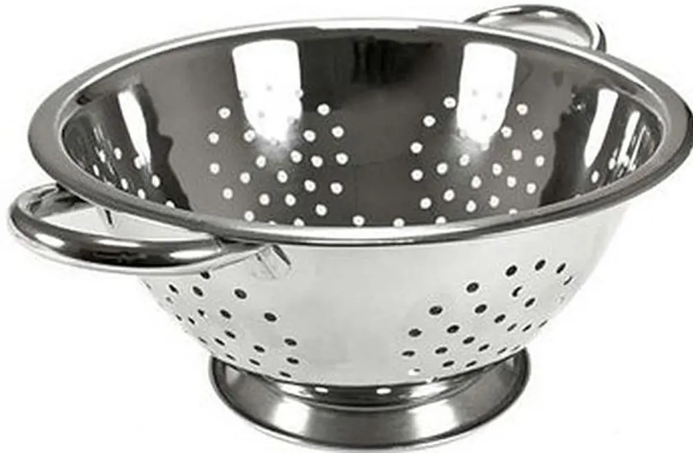 cedník d28cm stojící, 2ucha, NR plech