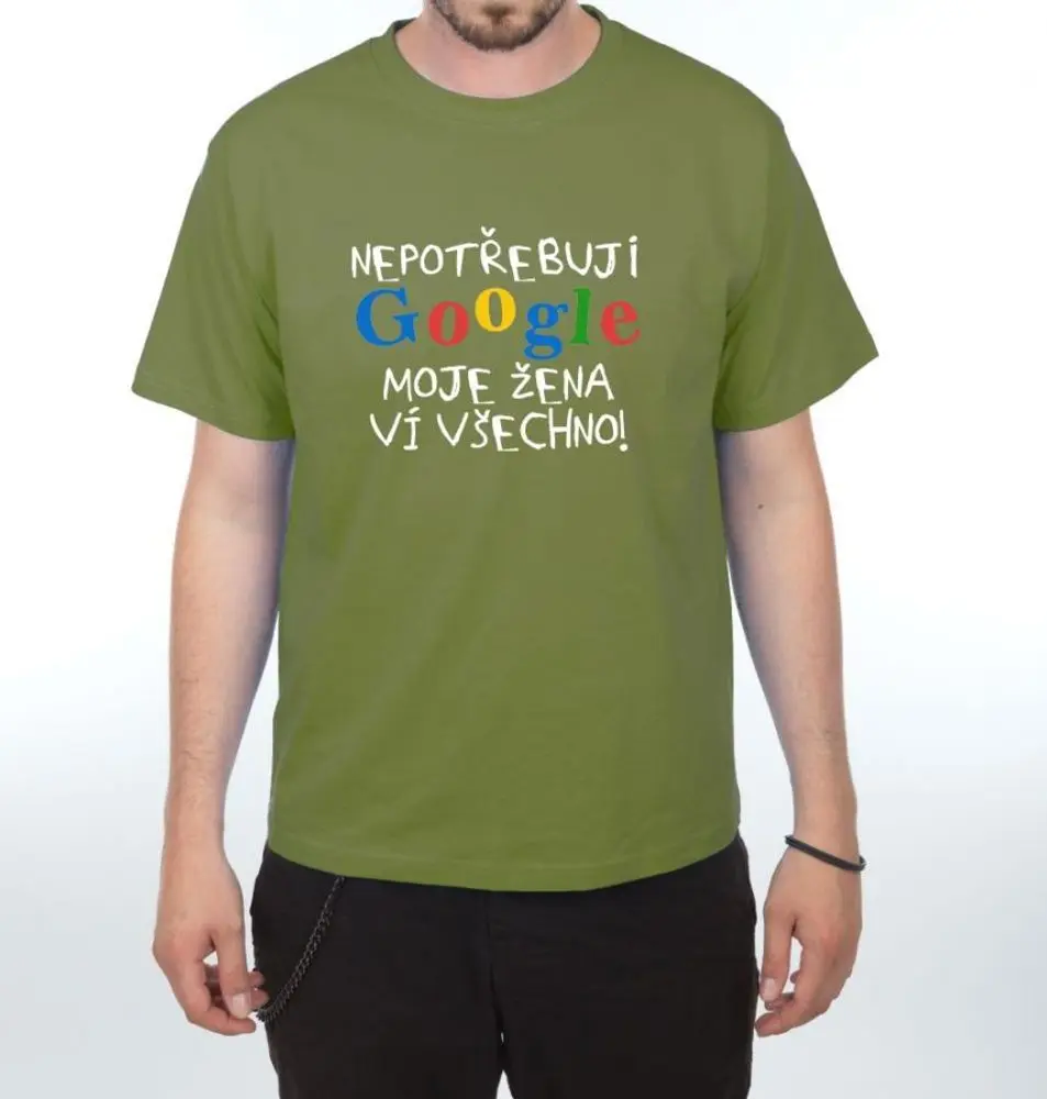 Tričko - Google - M olive