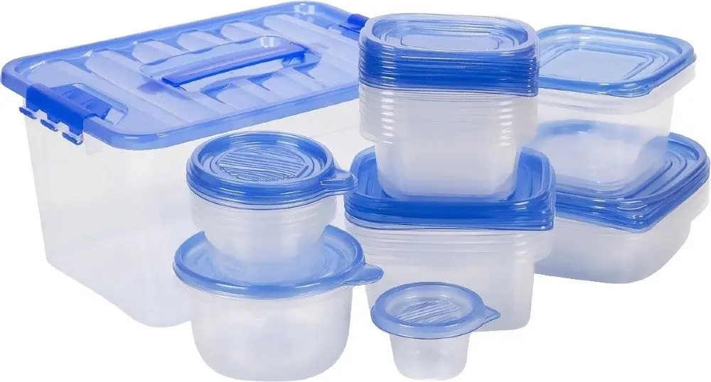 EXCELLENT HOUSEWARE Dóza na potraviny JUMBO sada 27 ks modrá KO-362000020modr