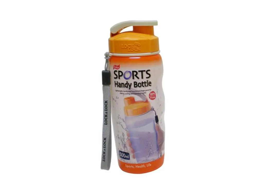 LOCKNLOCK Plastová láhev na pití 500 ml - oranžová_hamashop