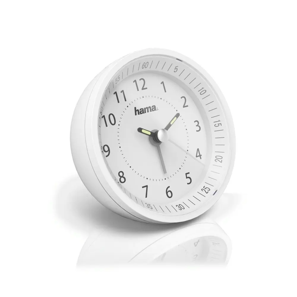 Hama Roundly, budík řízený rádiovým signálem, bílý
