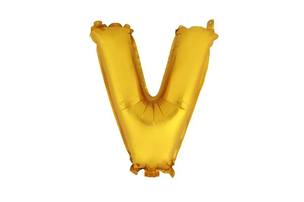TORO BALÓNEK PÍSMENKO "V", VEL.: CCA 30CM, MATNĚ ZLATÁ_hamashop