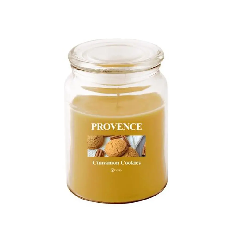 Vonná svíčka ve skle PROVENCE 95 hodin skořicové sušenky