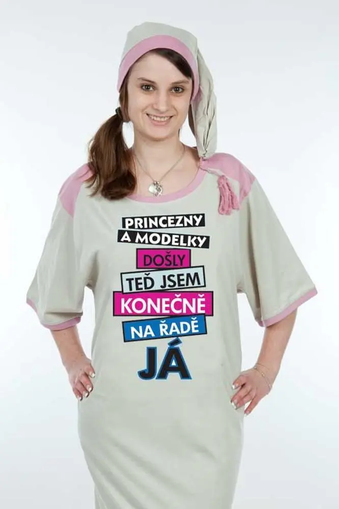 Noční košile - Princezny a modelky - L
