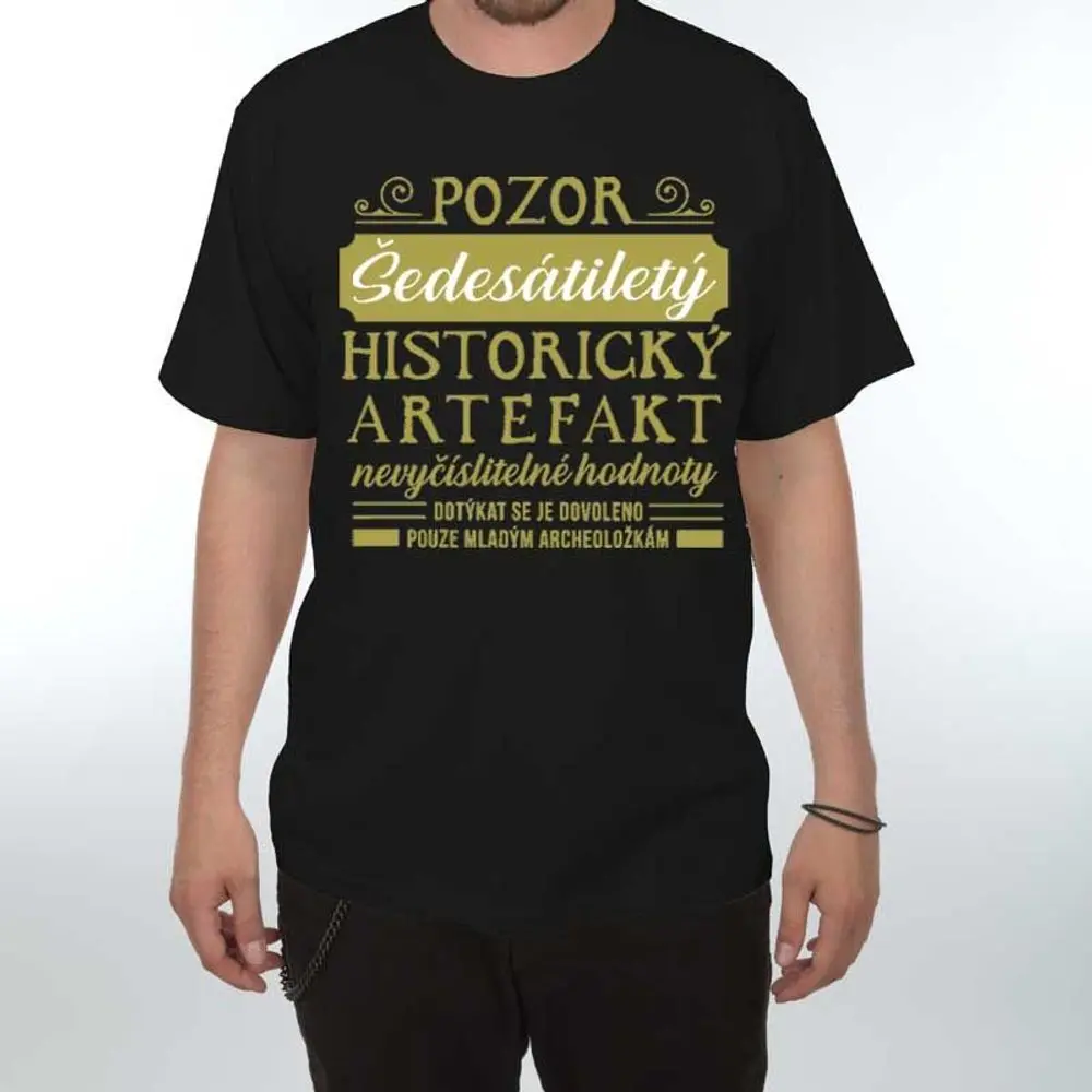 Tričko - Pozor Artefakt 60 - S tmavě zelená