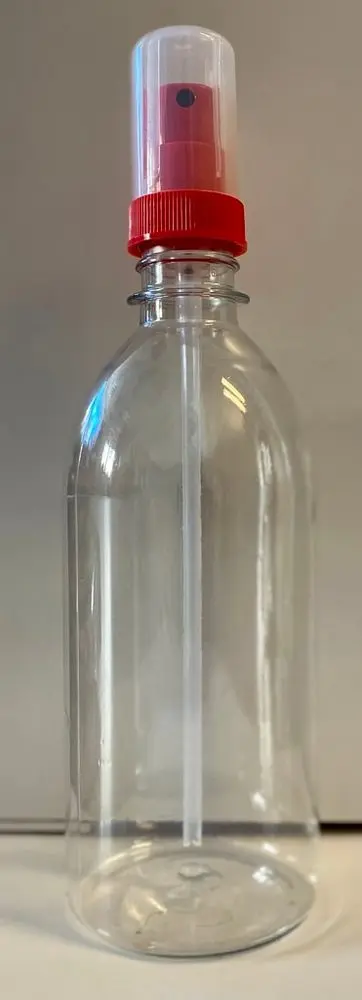 Plastová lahev 500ml včetně rozprašovače vhodná na dezinfekci