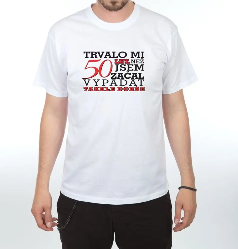 Tričko - Trvalo mi 50 let - 3XL  bílá