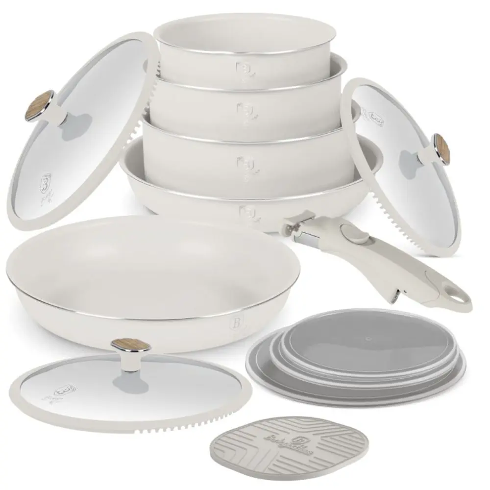BERLINGERHAUS Sada nádobí s titanovým povrchem 13 ks Sahara Nordic Collection BH-8420