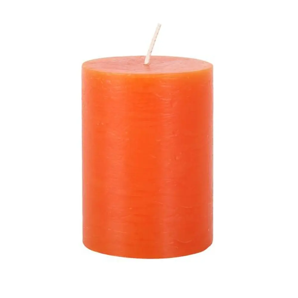 Provence SVÍČKA RUSTIC 7,5X10CM, ORANŽOVÁ_hamashop