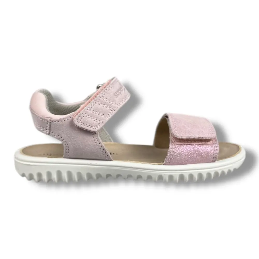 Superfit Dívčí kožené sandály SPARKLE 1-009011-5510 Rosa - 27
