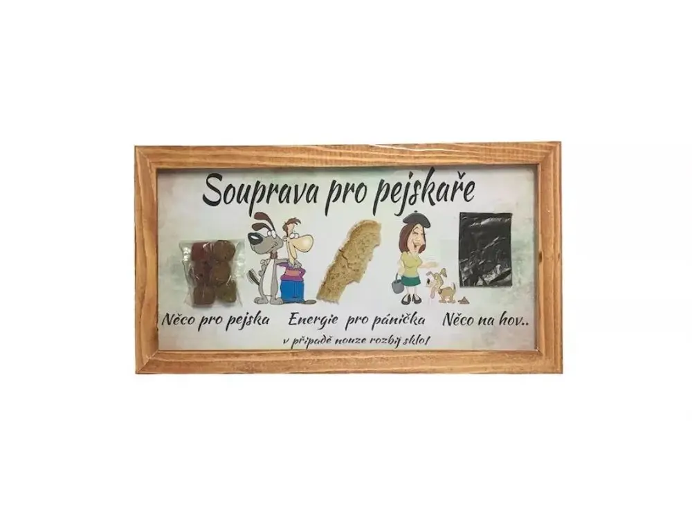 Souprava pro pejskaře- rámeček v případě nouze!