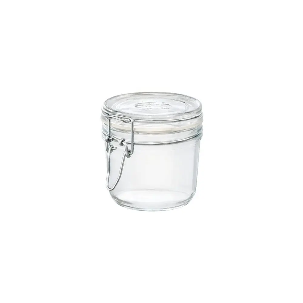 dóza 0,35l FIDO-Bormioli, d 9,8x9,8cm, patent.sklo