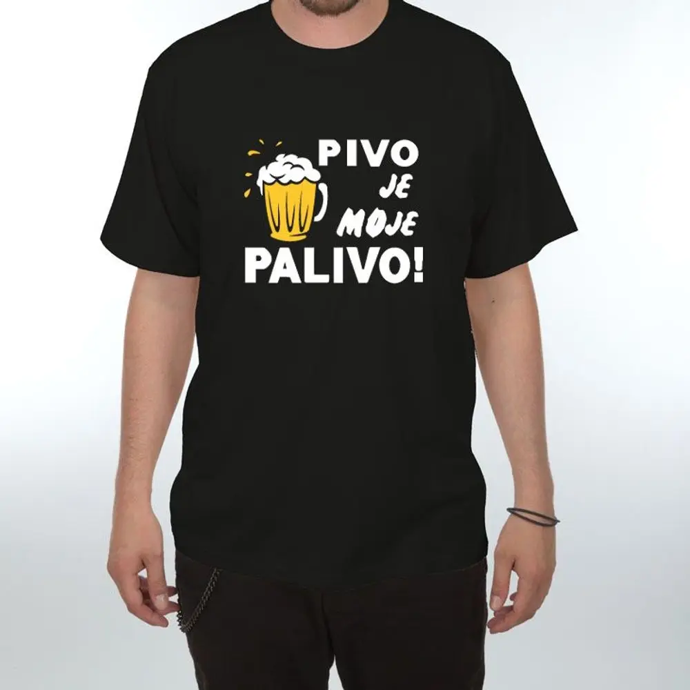 Tričko - Pivo je moje palivo - M černá