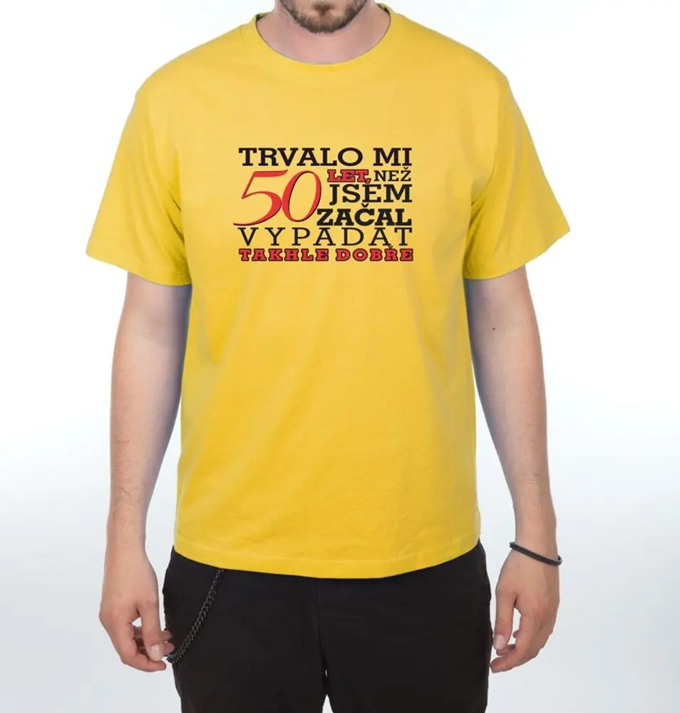 Tričko - Trvalo mi 50 let - XXL  žlutá