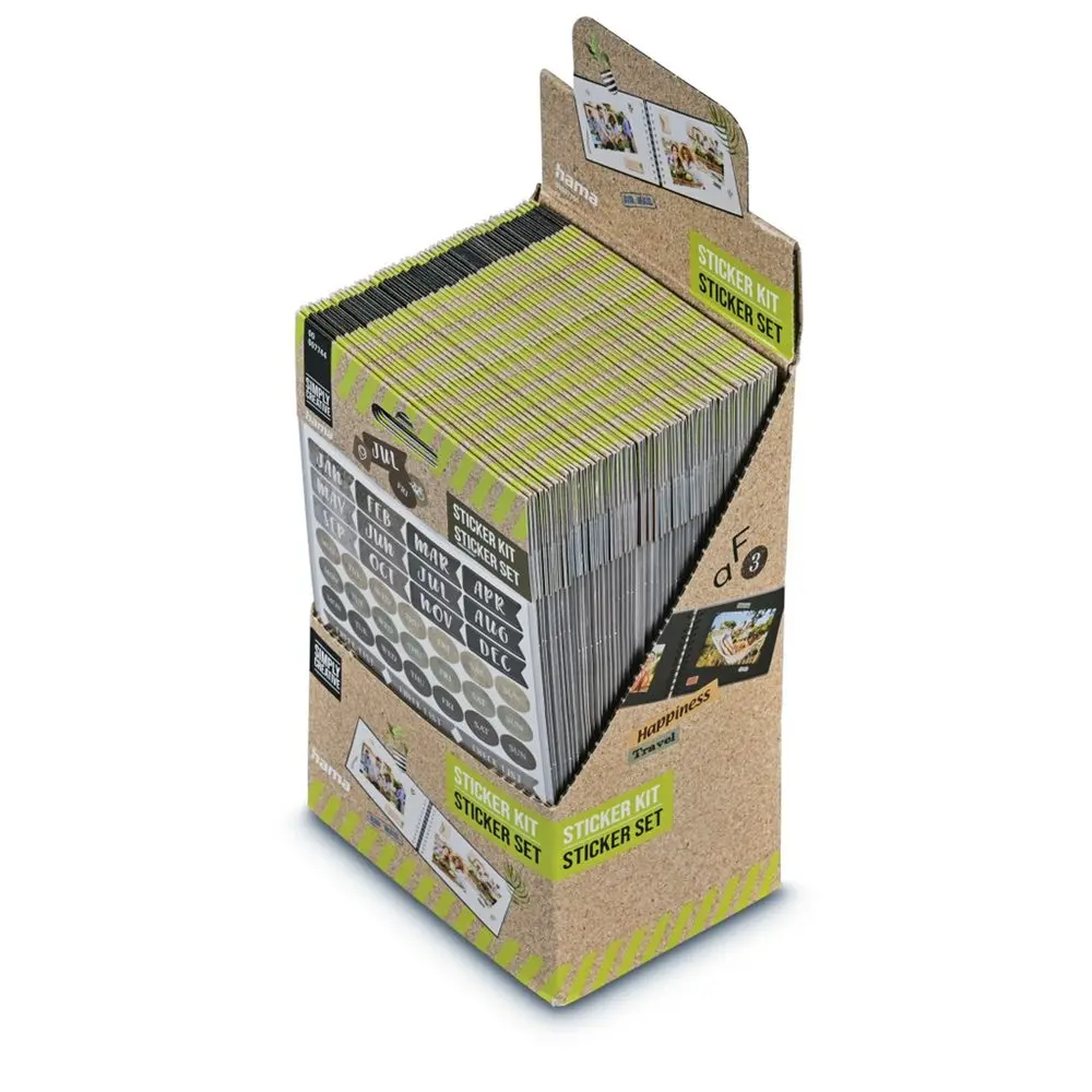 Hama samolepky pro kreativní tvorbu II, různé motivy, balení 54 setů (cena je uvedená za 1 set)
