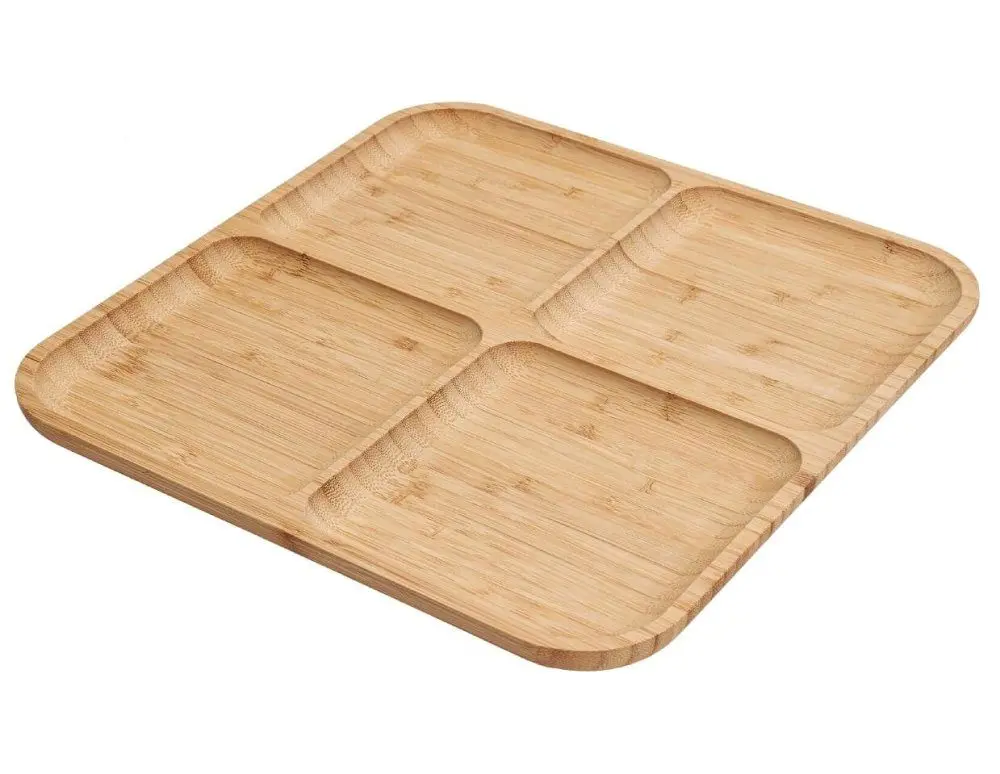 EXCELLENT HOUSEWARE Servírovací podnos dřevěný 30 x 30 cm KO-784610130