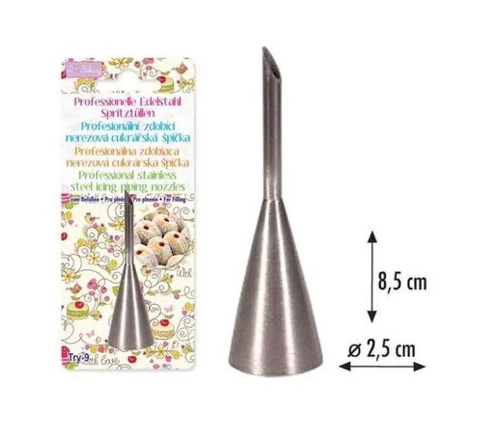 špička d25x85mm PLNÍCÍ TRY-9, zdobící, NR