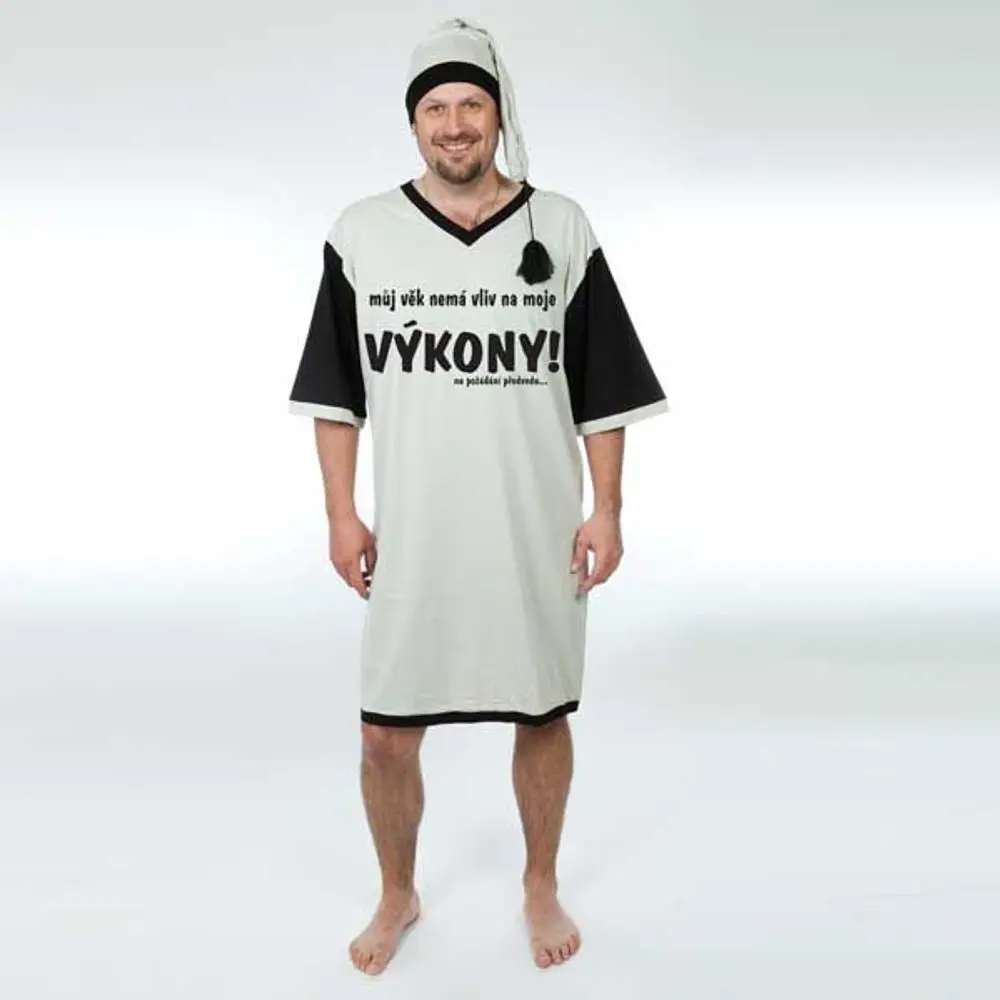 Noční košile - Můj věk nemá - L šedá