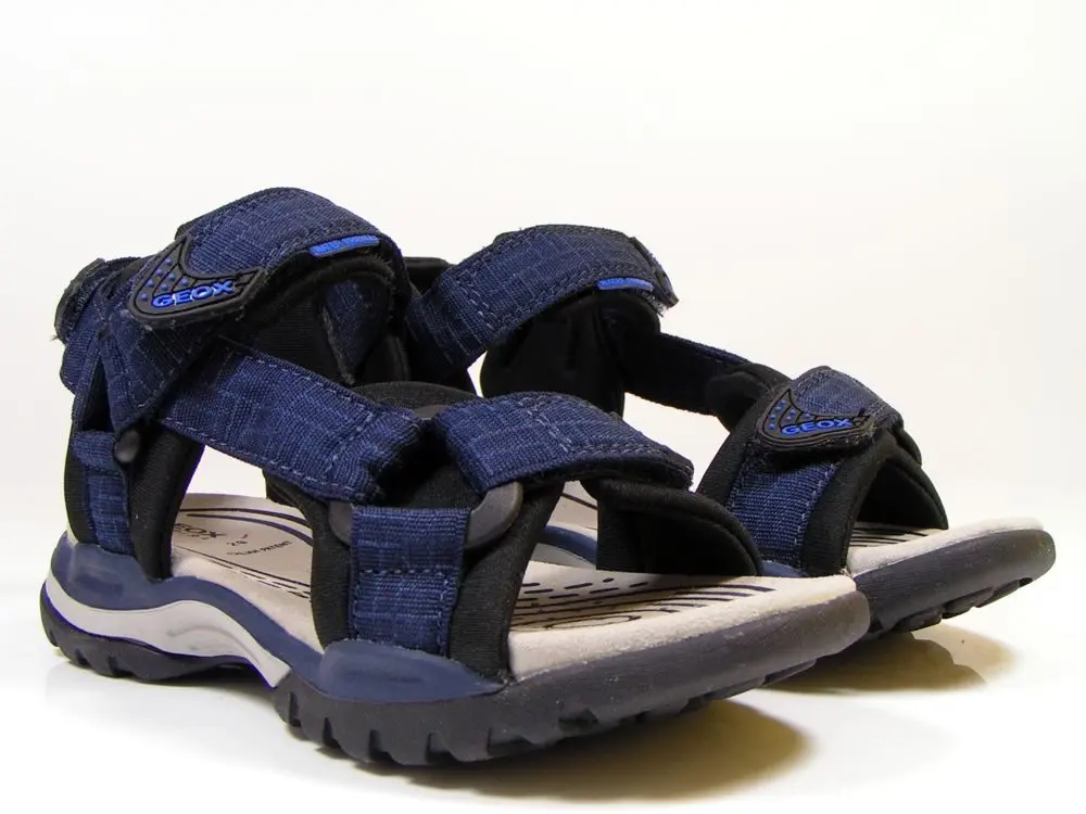 GEOX letní boty J BOREALIS BOY NAVY/BLACK
