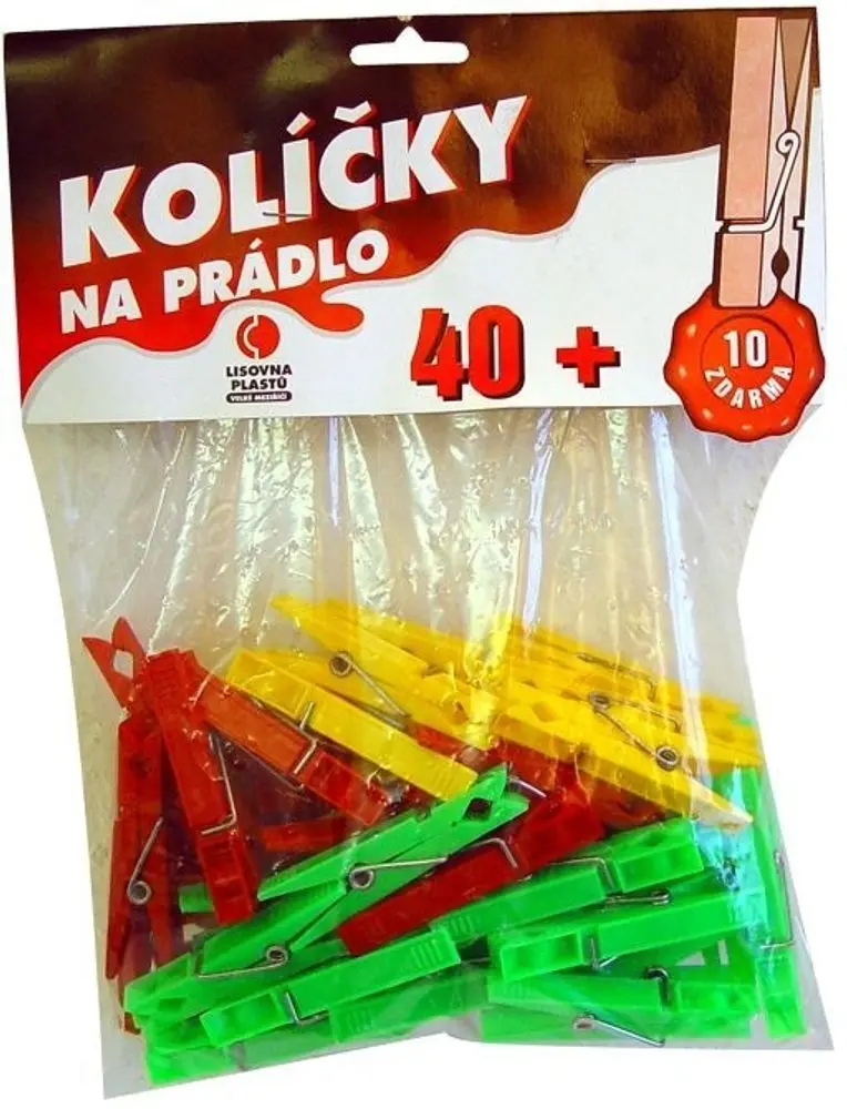 kolíčky 50ks H92, 7,2x1,6x0,9cm, plast