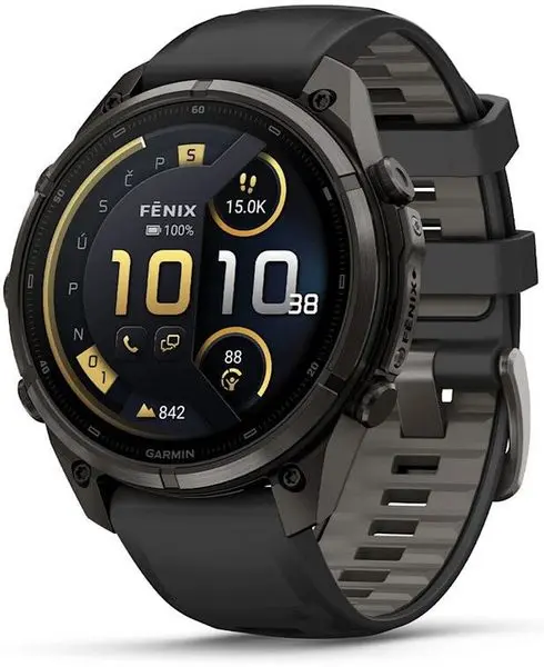 Garmin Fenix® 9 Pro inReach - 47 mm, Carbon Gray DLC Black/Pebble 010-04336-11