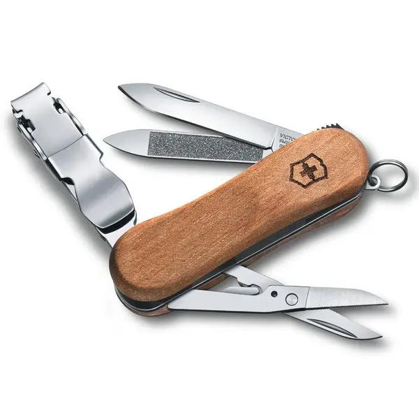 Nůž Victorinox Nail Clip Wood 580 0.6461.63