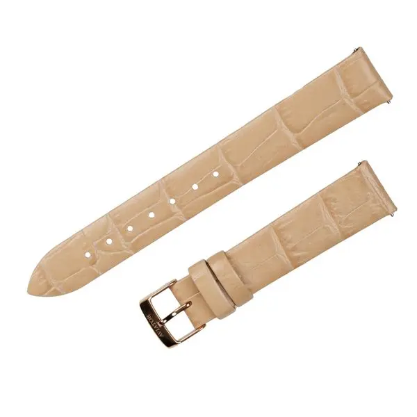 Béžový kožený řemínek Aviator pro Douglas Moonflight V.1.33.2.260.4 - zlatá spona