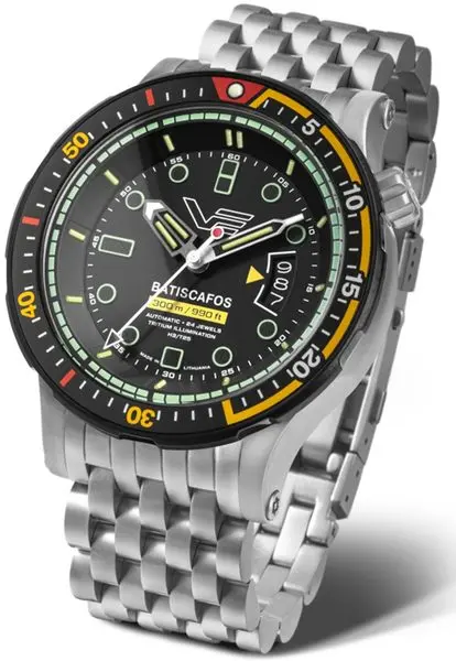 Vostok Europe Batiscafos Automatic NH35-511E767 - stříbrný ocelový náramek